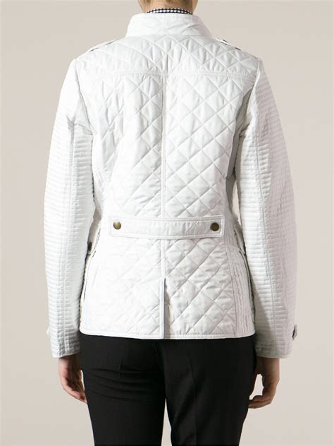 white burberry quilted coat|burberry brit quilted lightweight coat.